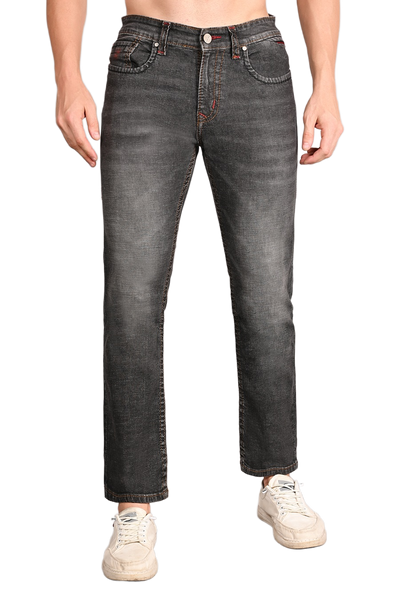 Semi Bootcut Fit Jeans {#3021B}