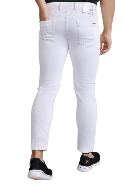 Slim Fit White Jeans {#2706}