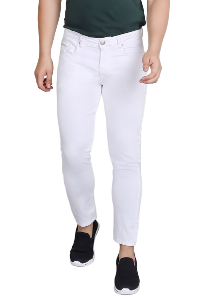 Slim Fit White Jeans {#2706}