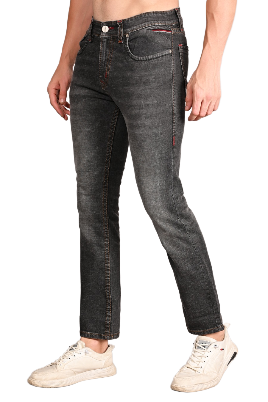 Semi Bootcut Fit Jeans {#3021B}