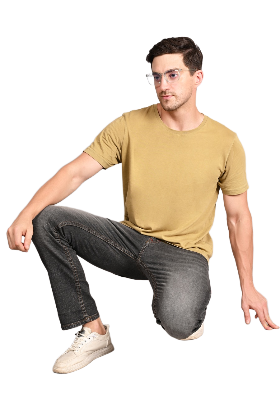 Semi Bootcut Fit Jeans {#3021B}