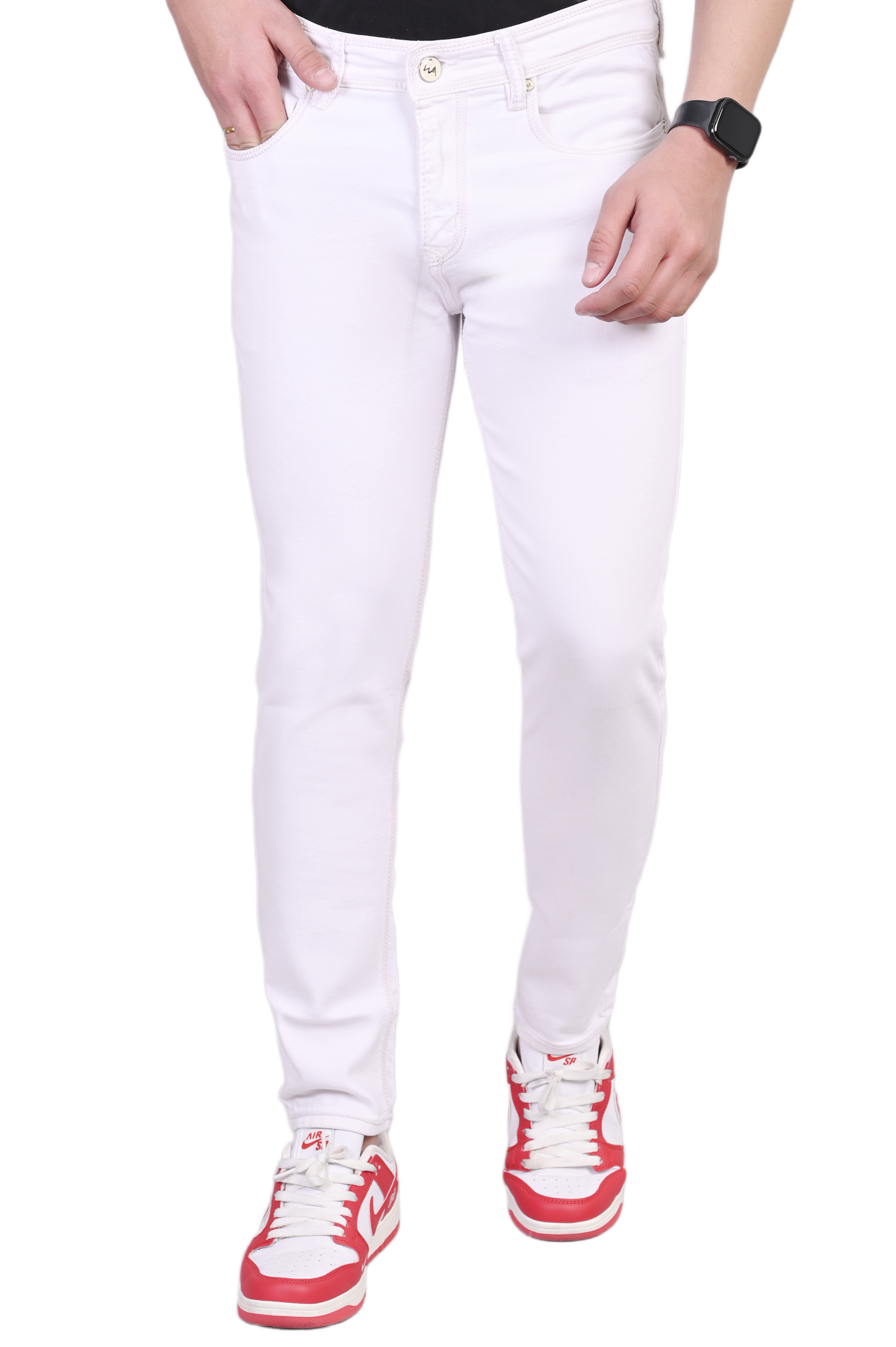 White Ankle Fit Jeans {#2656}