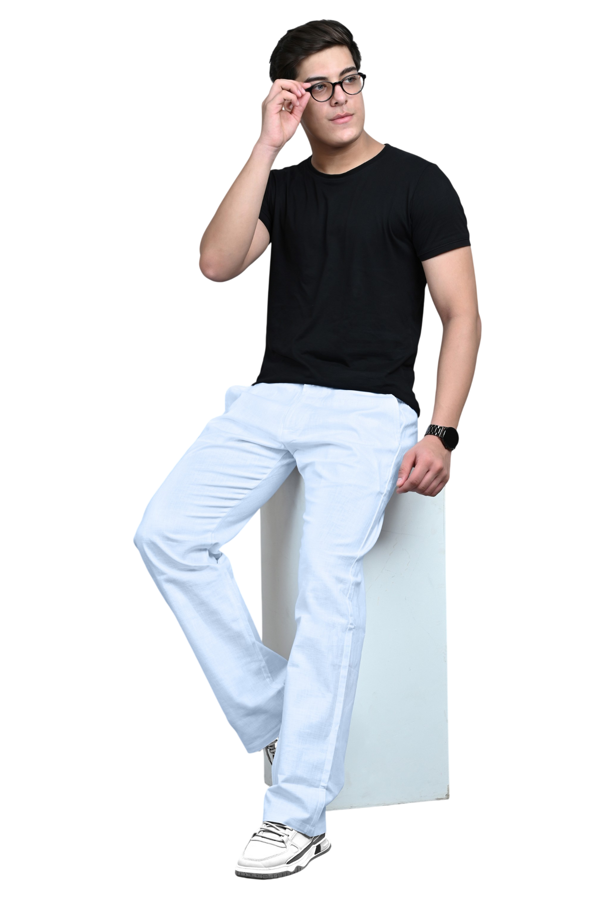 Men Cotton Linen Trouser