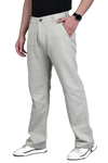 Straight Linen Men Trousers
