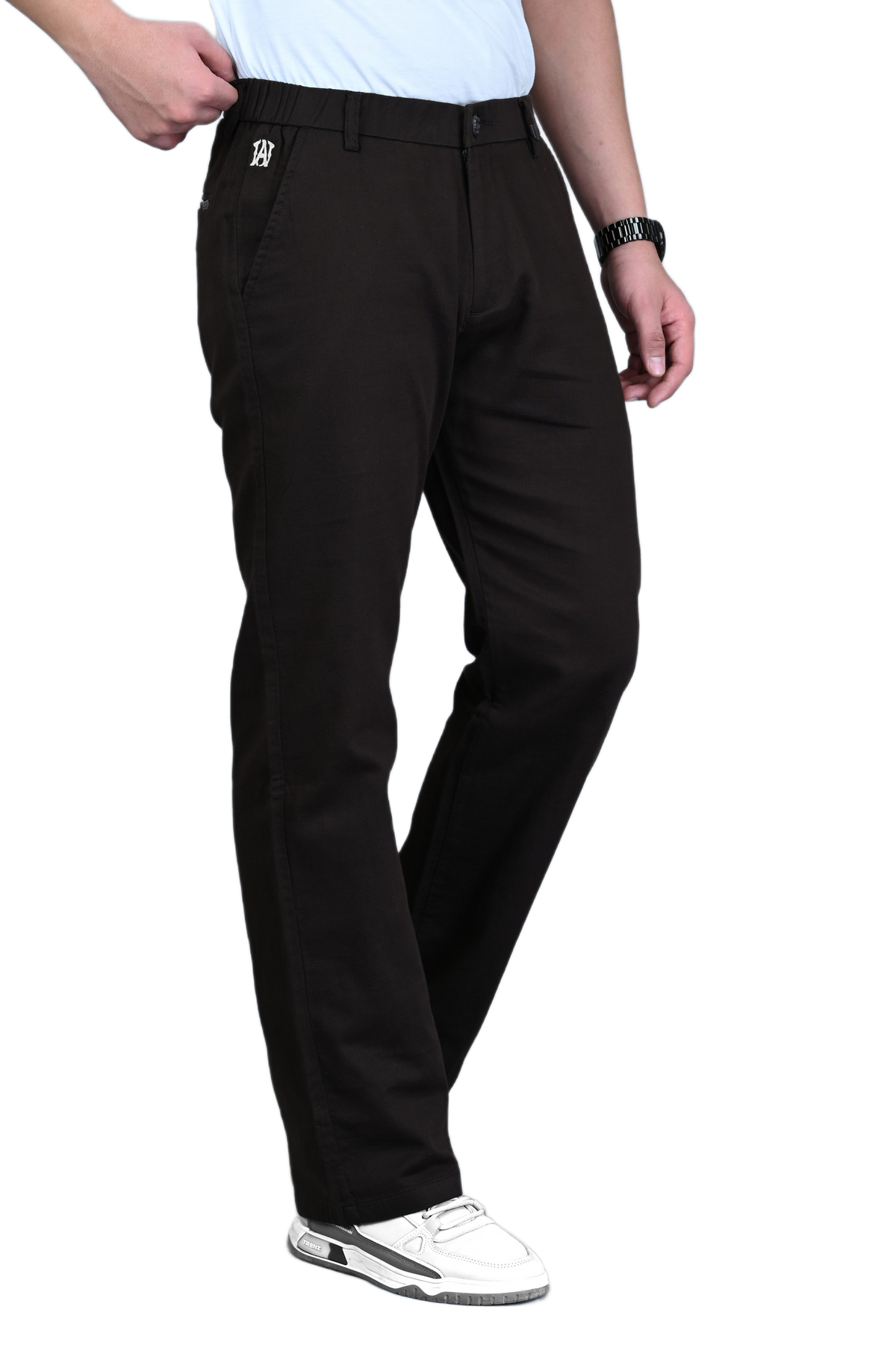 Straight Linen Men Trousers