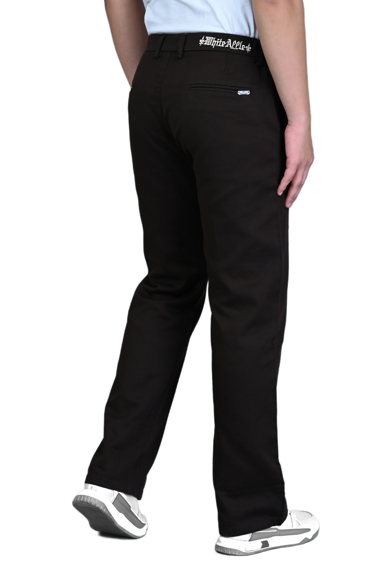 Straight Linen Men Trousers