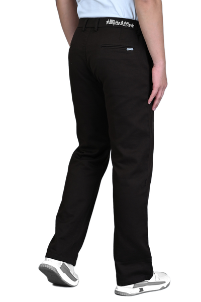 Straight Linen Men Trousers