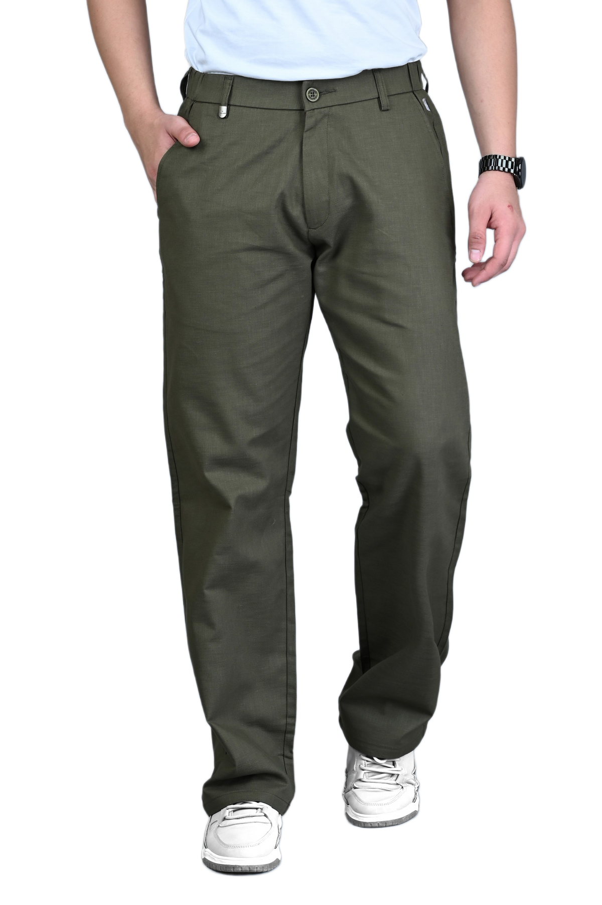 Men Cotton Linen Trouser