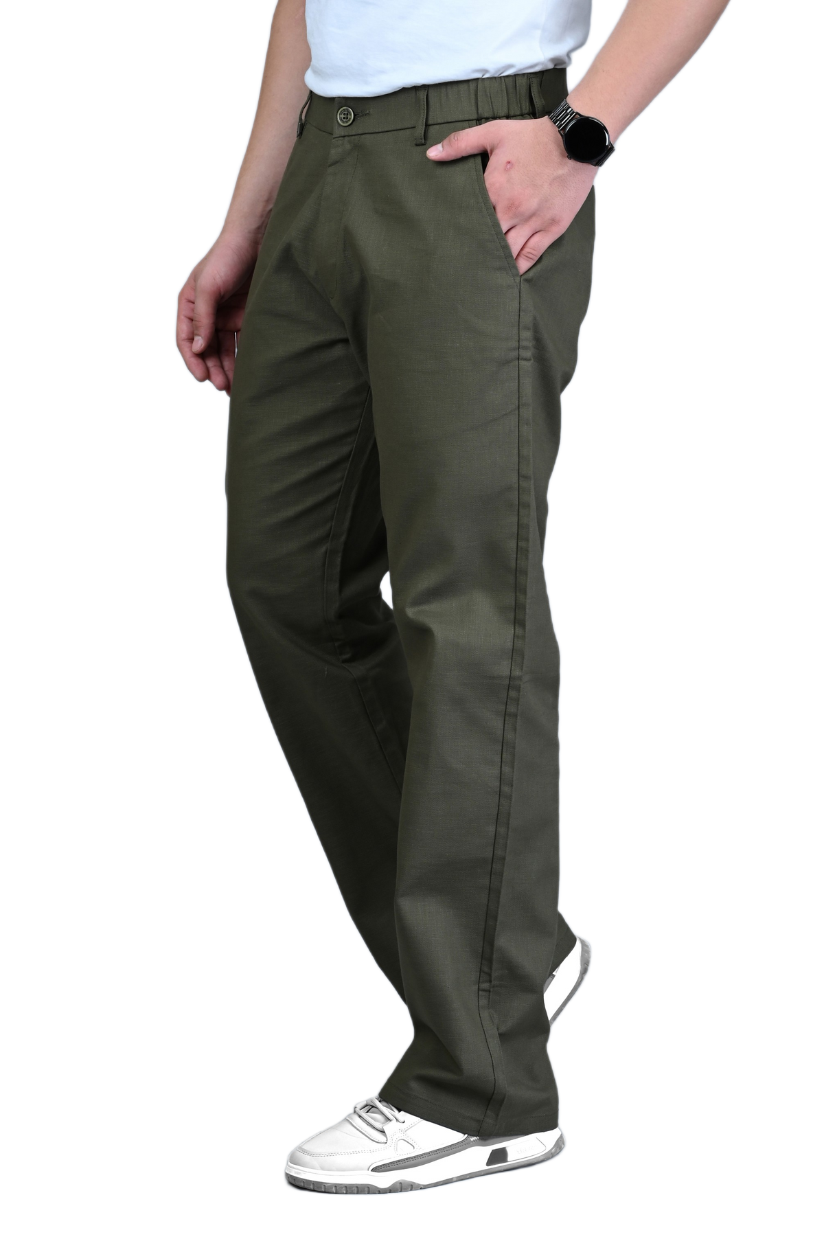 Men Cotton Linen Trouser