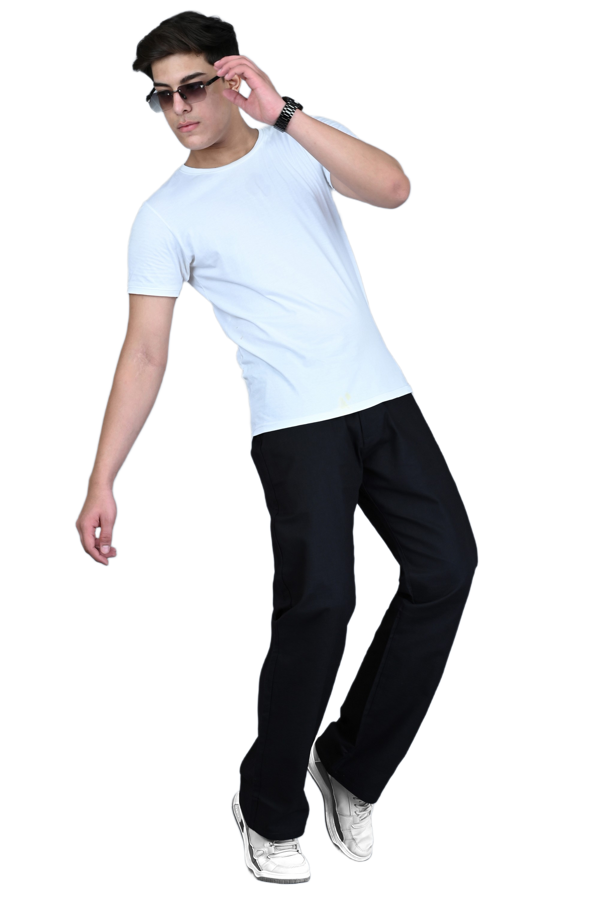 Straight Linen Men Trousers