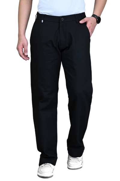 Straight Linen Men Trousers