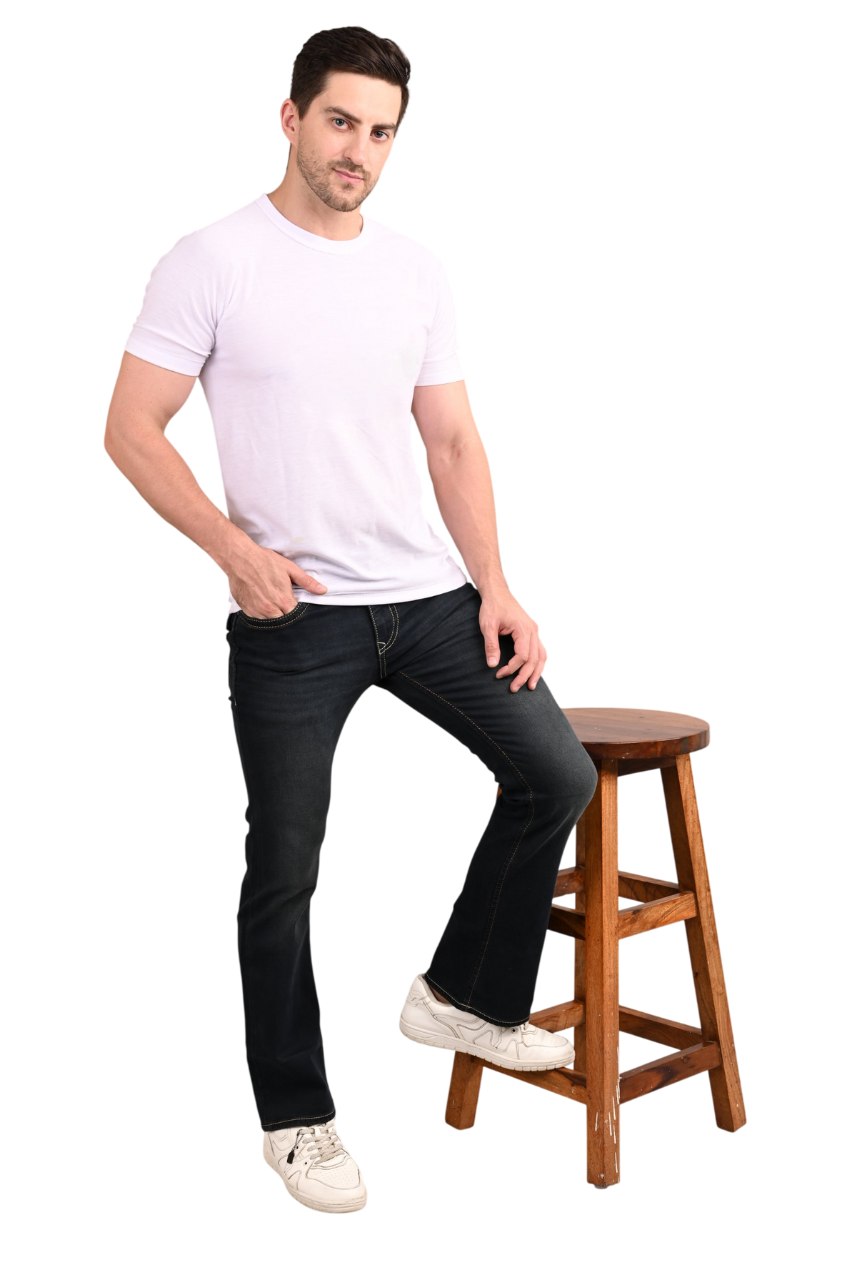 Men Bootcut Fit Jeans